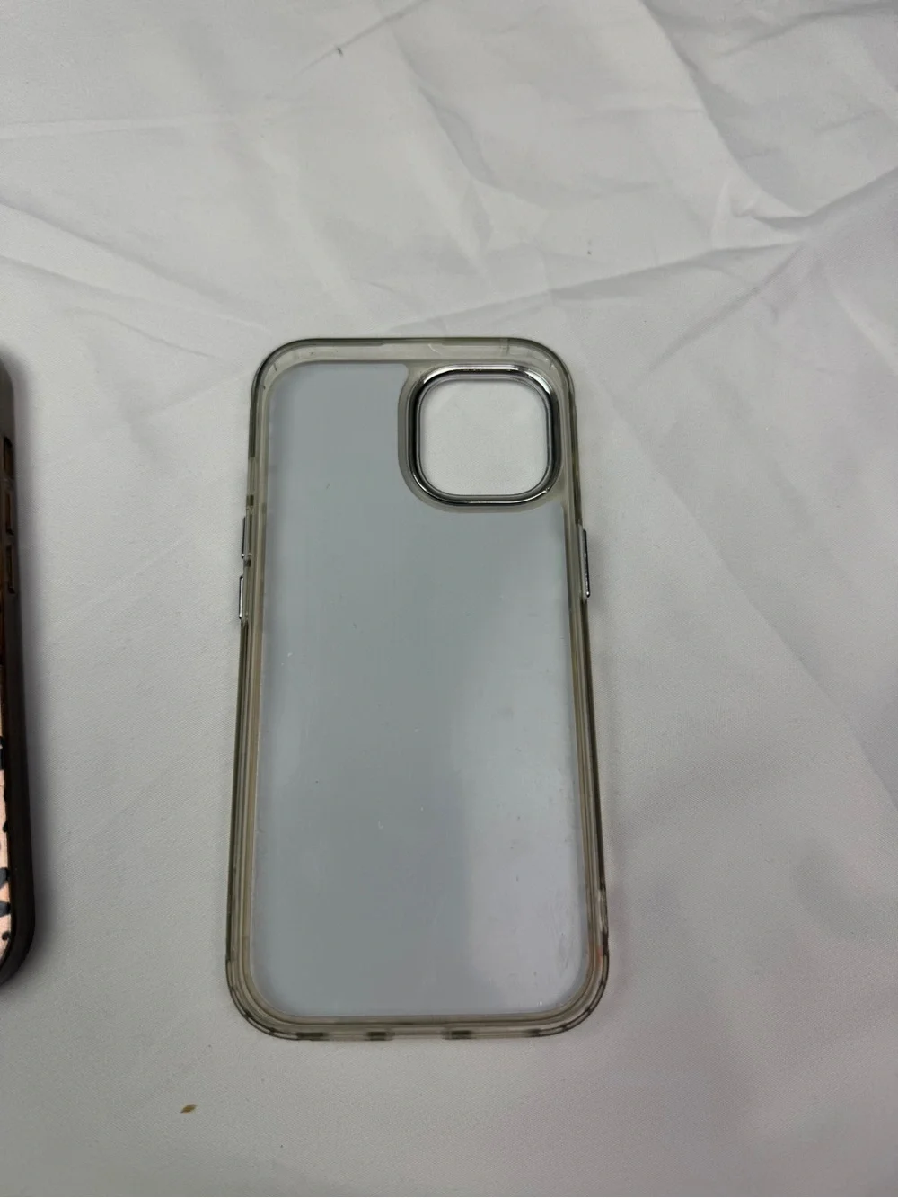 Clear Mirror Phone Case with Pink Bows - Brand: